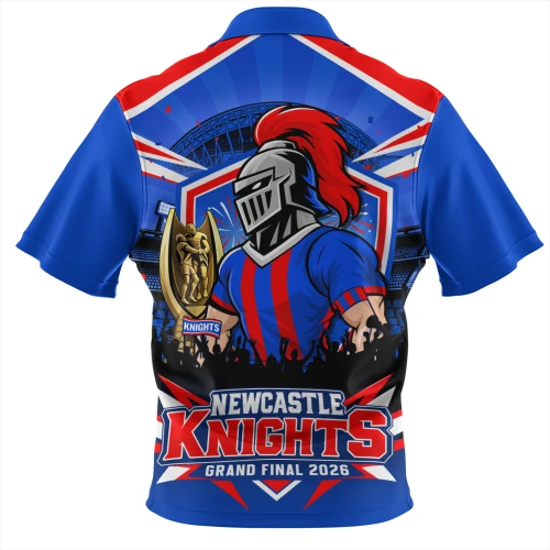 Newcastle Knights Zip Polo Shirt Finals Power The Ultimate Road To Greatness