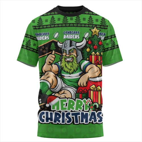 Canberra Raiders T-Shirt Christmas Glory And Timeless Team Pride