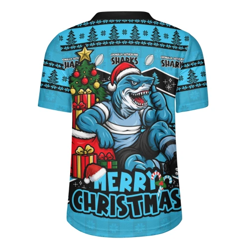 Cronulla-Sutherland Sharks Rugby Jersey Christmas Glory And Timeless Team Pride