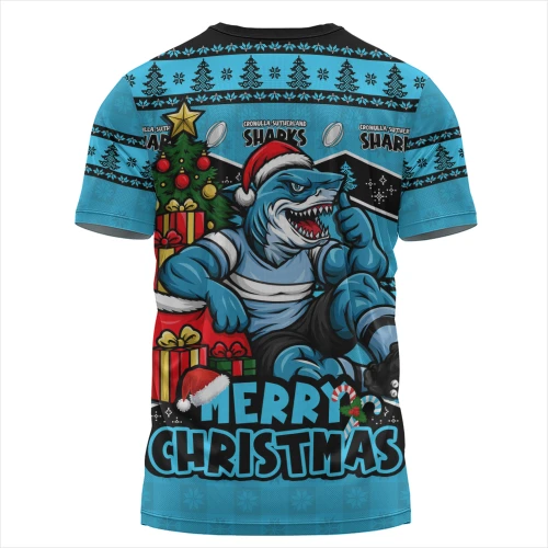 Cronulla-Sutherland Sharks T-Shirt Christmas Glory And Timeless Team Pride