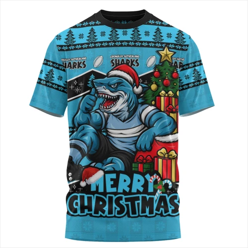 Cronulla-Sutherland Sharks T-Shirt Christmas Glory And Timeless Team Pride