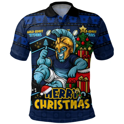 Gold Coast Titans Polo Shirt Christmas Glory And Timeless Team Pride