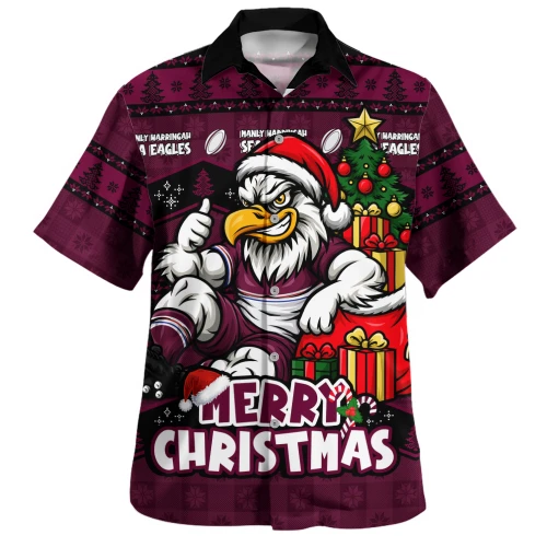 Manly Warringah Sea Eagles Hawaiian Shirt Christmas Glory And Timeless Team Pride