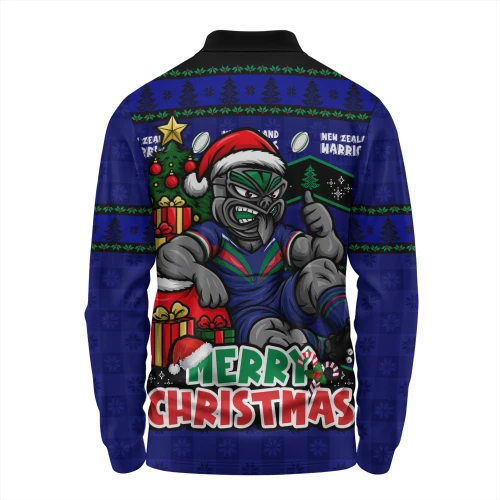New Zealand Warriors Long Sleeve Polo Shirt Christmas Glory And Timeless Team Pride