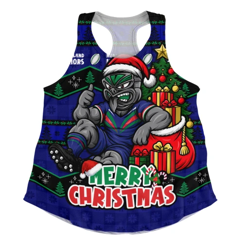 New Zealand Warriors Women Racerback Tank Christmas Glory And Timeless Team Pride