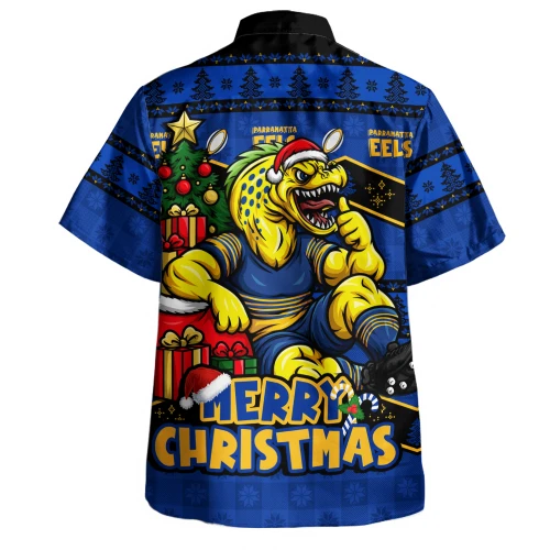 Parramatta Eels Hawaiian Shirt Christmas Glory And Timeless Team Pride