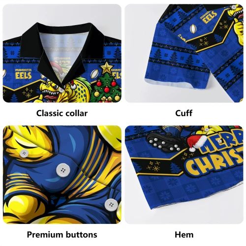 Parramatta Eels Hawaiian Shirt Christmas Glory And Timeless Team Pride