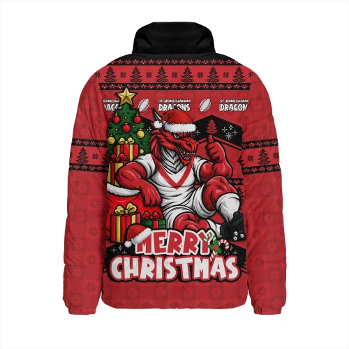 St. George Illawarra Dragons Padded Jacket Christmas Glory And Timeless Team Pride