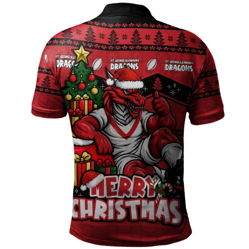 St. George Illawarra Dragons Polo Shirt Christmas Glory And Timeless Team Pride