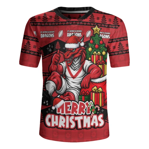 St. George Illawarra Dragons Rugby Jersey Christmas Glory And Timeless Team Pride
