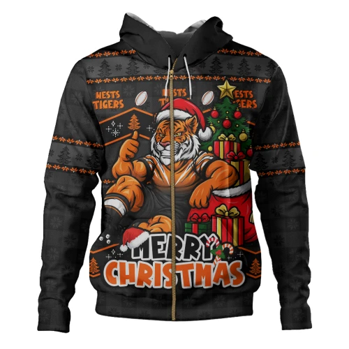Wests Tigers Hoodie Christmas Glory And Timeless Team Pride