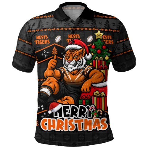Wests Tigers Polo Shirt Christmas Glory And Timeless Team Pride