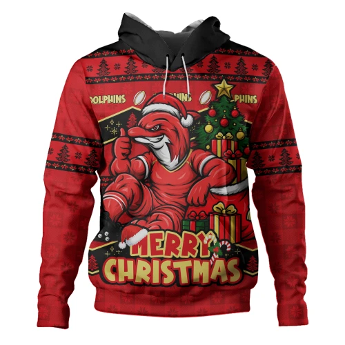 Redcliffe Dolphins Hoodie Christmas Glory And Timeless Team Pride