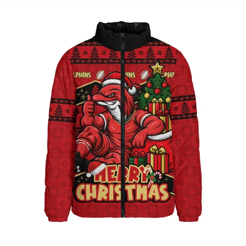 Redcliffe Dolphins Padded Jacket Christmas Glory And Timeless Team Pride