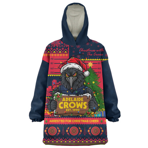 Adelaide Crows Snug Hoodie Arrested For Christmas Cheer Festive Mugshot