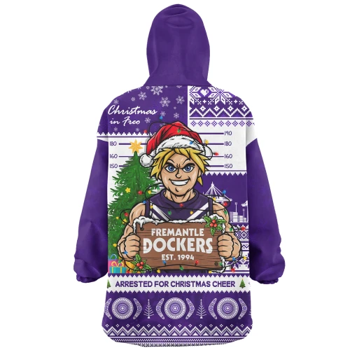 Fremantle Snug Hoodie Arrested For Christmas Cheer Festive Mugshot