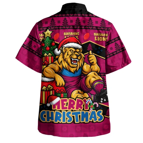 Brisbane Lions Hawaiian Shirt Christmas Pride Beyond The Game