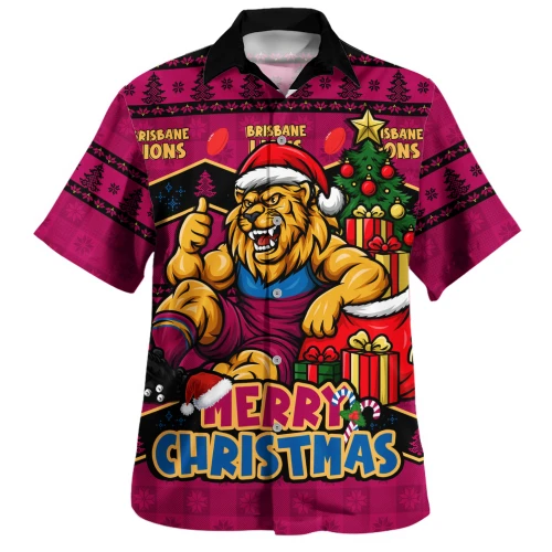 Brisbane Lions Hawaiian Shirt Christmas Pride Beyond The Game