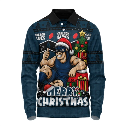 Carlton Long Sleeve Polo Shirt Christmas Pride Beyond The Game
