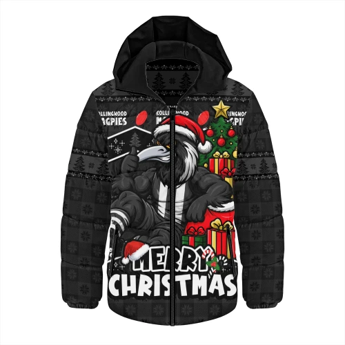 Collingwood Hooded Padded Jacket Christmas Pride Beyond The Game