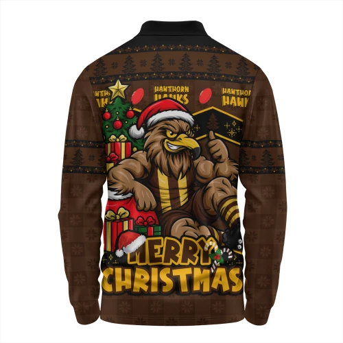 Hawthorn Long Sleeve Polo Shirt Christmas Pride Beyond The Game