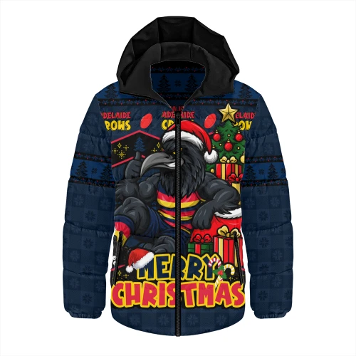 Adelaide Crows Hooded Padded Jacket Christmas Pride Beyond The Game