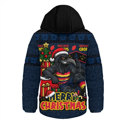 Adelaide Crows Hooded Padded Jacket Christmas Pride Beyond The Game