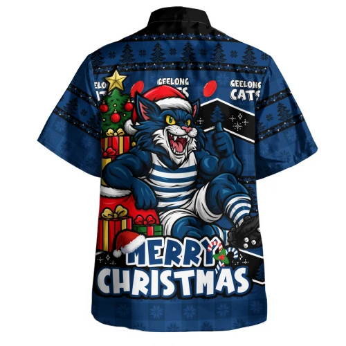 Geelong Cats Hawaiian Shirt Christmas Pride Beyond The Game