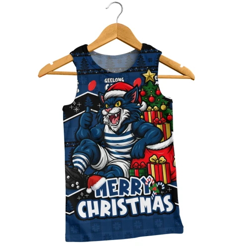 Geelong Cats Men Tank Top Christmas Pride Beyond The Game