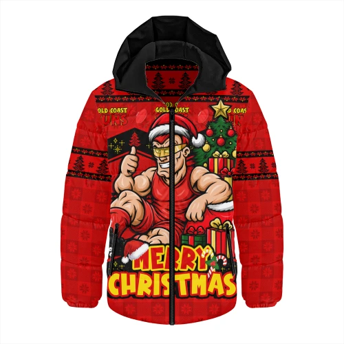 Gold Coast SUNS Hooded Padded Jacket Christmas Pride Beyond The Game