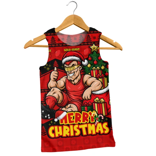 Gold Coast SUNS Men Tank Top Christmas Pride Beyond The Game