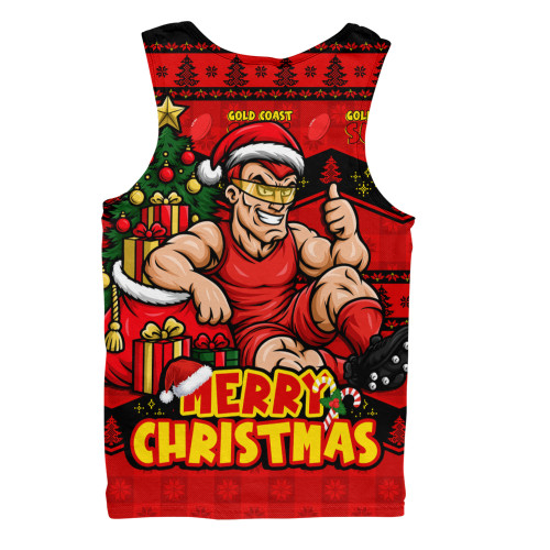 Gold Coast SUNS Men Tank Top Christmas Pride Beyond The Game