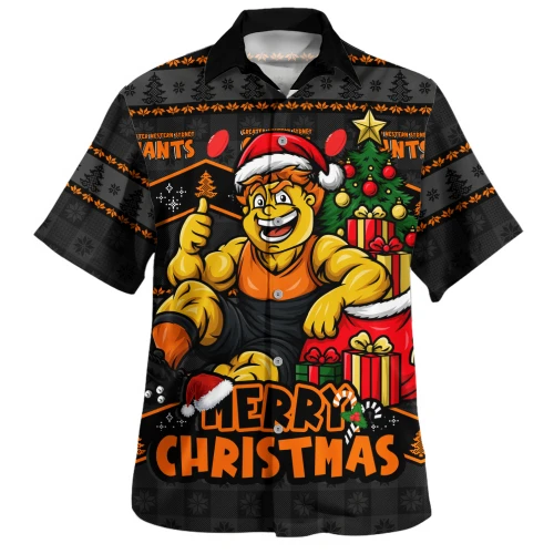 GWS GIANTS Hawaiian Shirt Christmas Pride Beyond The Game
