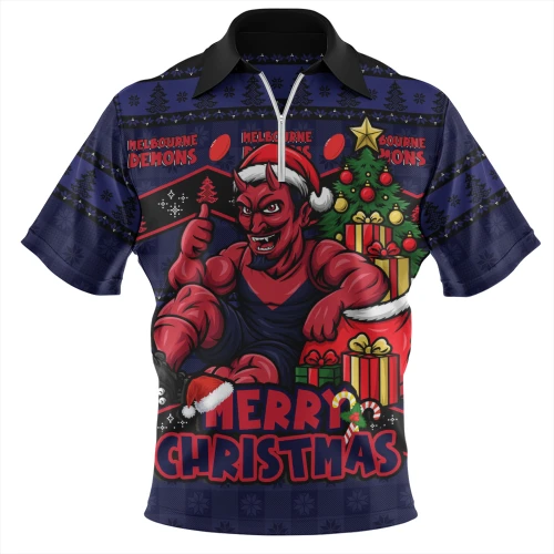 Melbourne Zip Polo Shirt Christmas Pride Beyond The Game