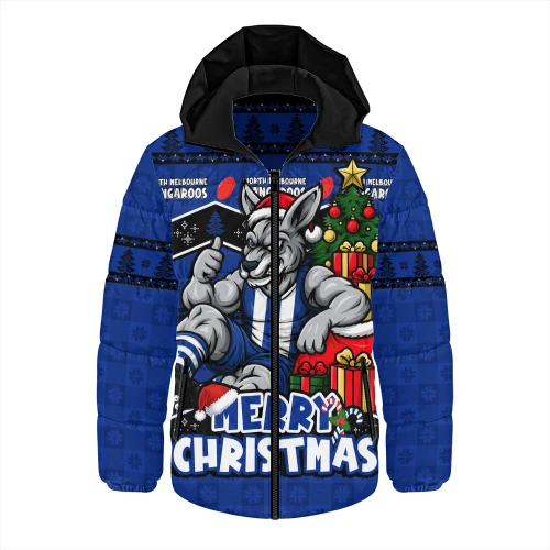 North Melbourne Hooded Padded Jacket Christmas Pride Beyond The Game