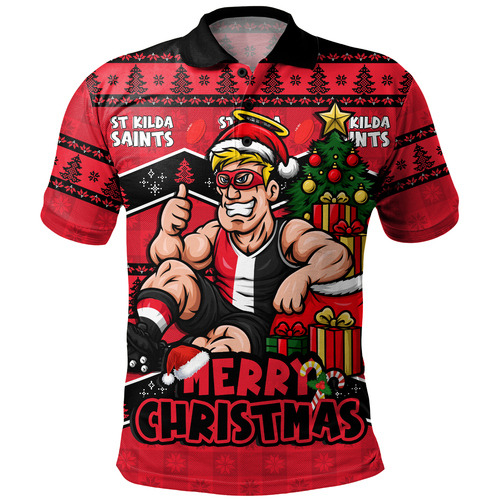 St Kilda Polo Shirt Christmas Pride Beyond The Game