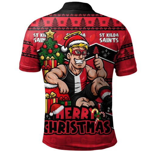 St Kilda Polo Shirt Christmas Pride Beyond The Game