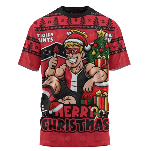 St Kilda T-Shirt Christmas Pride Beyond The Game