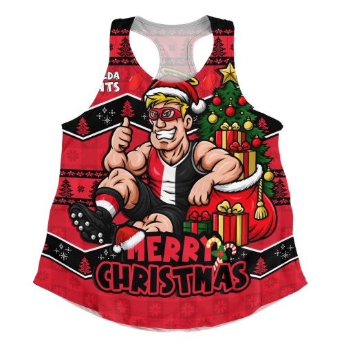 St Kilda Women Racerback Tank Christmas Pride Beyond The Game