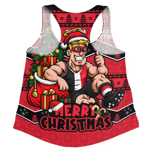 St Kilda Women Racerback Tank Christmas Pride Beyond The Game