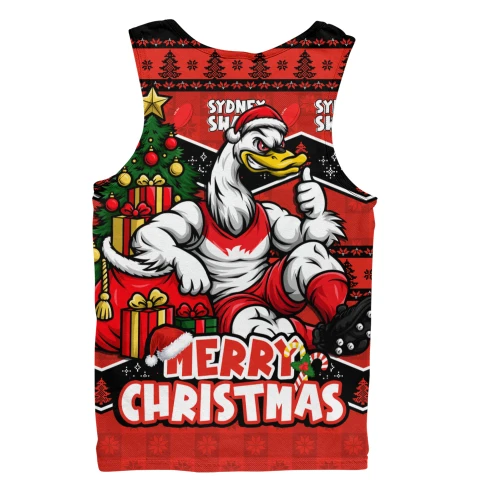 Sydney Swans Men Tank Top Christmas Pride Beyond The Game