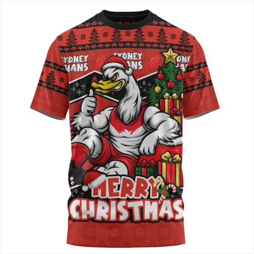 Sydney Swans T-Shirt Christmas Pride Beyond The Game