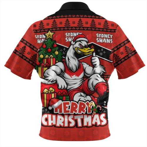 Sydney Swans Zip Polo Shirt Christmas Pride Beyond The Game