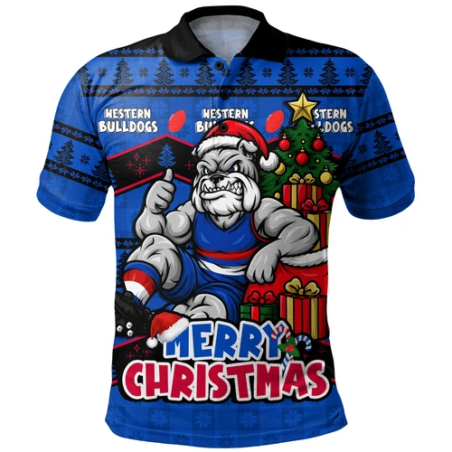 Western Bulldogs Polo Shirt Christmas Pride Beyond The Game