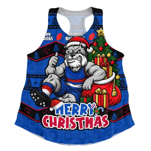 Western Bulldogs Women Racerback Tank Christmas Pride Beyond The Game
