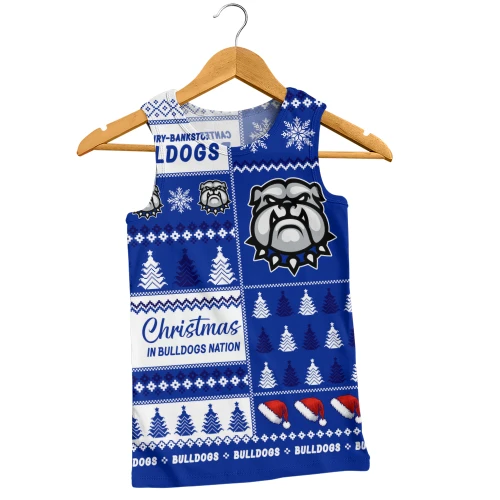 Canterbury-Bankstown Bulldogs Men Tank Top Merry Christmas In The Colours We Love