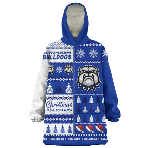 Canterbury-Bankstown Bulldogs Snug Hoodie Merry Christmas In The Colours We Love