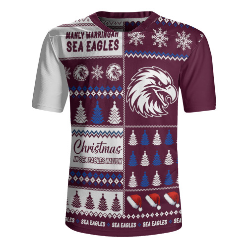 Manly Warringah Sea Eagles Rugby Jersey Merry Christmas In The Colours We Love