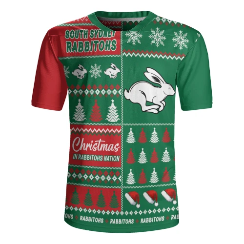 South Sydney Rabbitohs Rugby Jersey Merry Christmas In The Colours We Love
