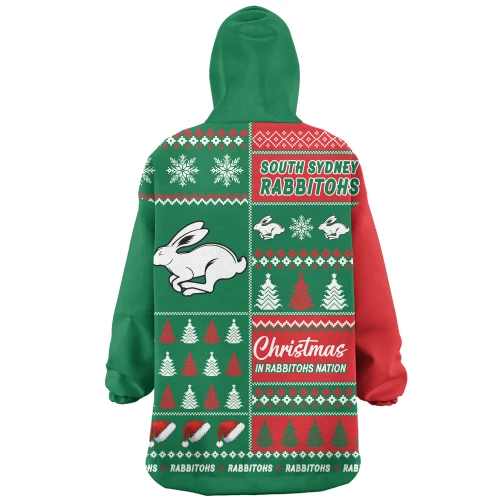 South Sydney Rabbitohs Snug Hoodie Merry Christmas In The Colours We Love